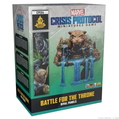 Image de Atomic Mass Games Marvel : Crisis Protocol Battle for The Throne Rival Panels Wakanda Showdown! Jeu de Super héros Table, à partir 14 Ans, 2 Joueurs, 90 Minutes Temps Jeu, fabriqué