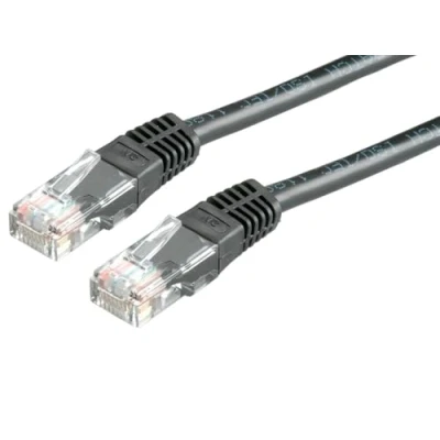 Image de VALUE Cordon LAN Cat 6 Câble réseau UTP Ethernet avec connecteur RJ45 noir 1,5 m