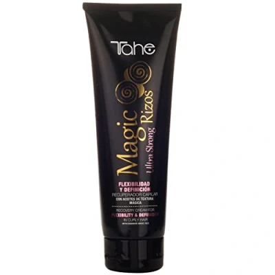 Image de Tahe Magic Rizos Crème réparatrice capillaire Ultra Strong pour cheveux bouclés, Flexibilité &amp; Définition, 250 ml