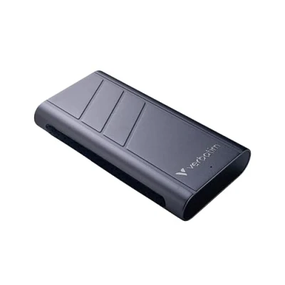 Image de Verbatim TurboMetal Portable SSD 4To Ultra Rapide Jusqu&#039;à 3700 Mo/s Disque Dur Externe USB4 40Gbps pour Mac, PC, Smartphone &amp; Console de Jeux