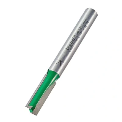Image de Trend CraftPro Fraisoir 2 coupes droites, queue 1/4 pouce, diamètre 6,3 mm, longueur 19,1 pointe carbure tungstène, C007X1/4TC