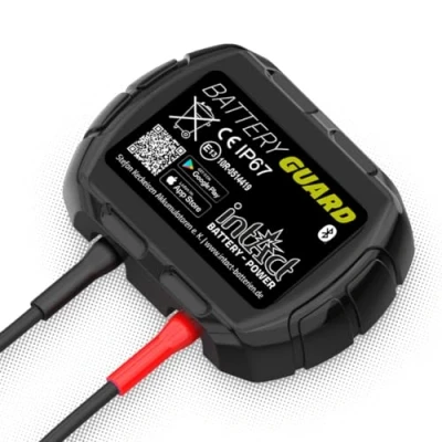 Image de intAct Battery Guard, contrôleur de Batterie pour la Surveillance Bluetooth des Batteries au Plomb et Lithium 12V, avec Affichage Tension température