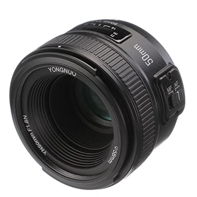 Image de YONGNUO YN Objectif Standard 50 mm F1.8 Grande Ouverture Auto Mise au Point Manuelle AF MF pour appareils Photo Reflex numériques Nikon