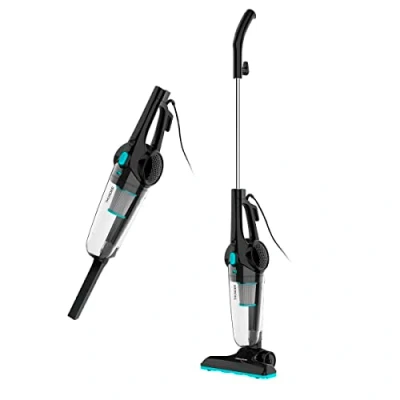 Image de Prixton Aspirateur Balai Thunder, à Main, Puissance 600 Watt, Filtre HEPA, 8 Accessoires (Noir)