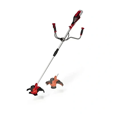 Image de Einhell Débroussailleuse sans fil AGILLO 18/200 Solo Power X Change (18V, 7500 min 1,20cm, avec Harnais confort, bobine et lame 3 dents) Livré Batterie ni Chargeur