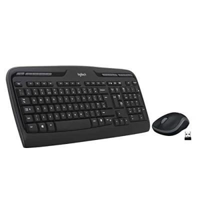 Image de Logitech Wireless Combo MK330 clavier Souris incluse Bureau RF sans fil QWERTY Italien Noir Neuf