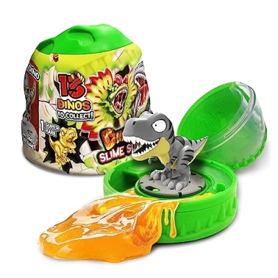 Image de CRAZE Magic Slime Dino Capsule de Enfant avec Jouet Dinosaure à l&#039;intérieur Kit 120ml Figurine Dinosaure, sans résidu, Facile Nettoyer