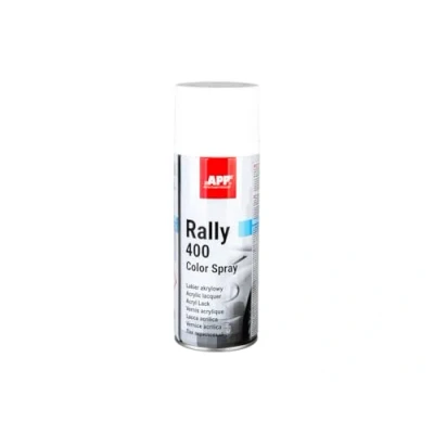 Image de APP Rally 400 Color spray Bombe de peinture blanche brillante acrylique en pour toutes les surfaces avec une haute couverture ml