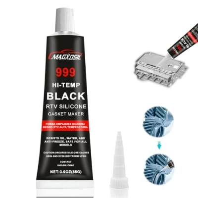 Image de Scivee Pate a Joint Moteur,Mastic d&#039;étanchéité pour Moteur,Pate Carter,Pate Moteur Haute Temperature,Plage de Résistance à la Chaleur 50℃ 315℃ 85g (Noir)