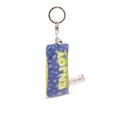 Image de NICI Porte clés Mini Coussin en Peluche « Enjoy » 8cm avec Clochette coloré Un Compagnon fidèle pour Sac à Dos ou Sac, Petits et Grands 62096