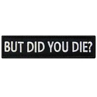 Image de Patch brodé avec patchs et logo en boucle pour motard Did You Die