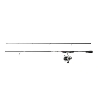 Image de Abu Garcia Max X Spinning Combo, Canne à pêche et Moulinet pour la en Eau Douce du brochet Sandre, Solide, léger Polyvalent, Noir Gris, Rapide modérée de 1,83 m, 2000