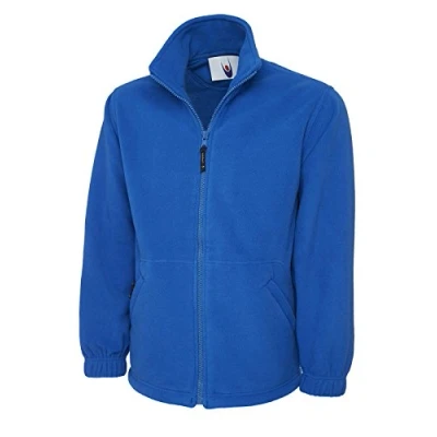 Image de Veste en Polaire avec Fermeture éclair intégrale, Style Classique, idéal pour Sport, Travail et Temps Libre Bleu XXXXL