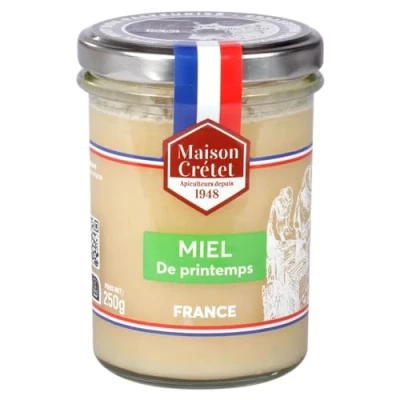 Image de Maison Crétet Miel de france printemps non pasteurisé 100% naturel pot verre 250g