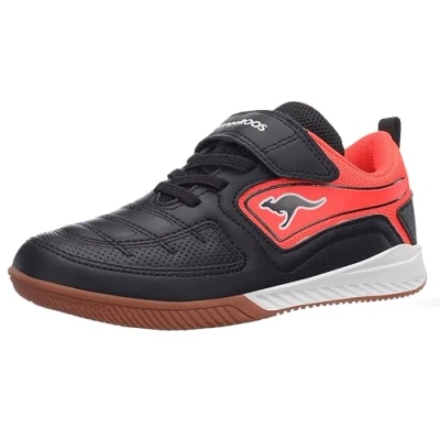 Image de KangaROOS Mixte K5 Block EV Basket, Jet Black Fiery Red, 39 EU