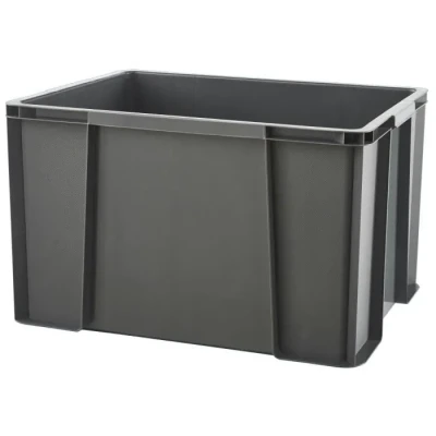 Image de SUNDIS Master Box, bac de rangement 45L en plastique recyclé, robuste et renforcé, parois droites, superposable combinable, idéal pour l’atelier, le bricolage ou transport