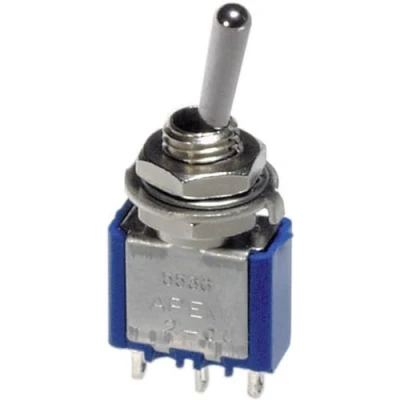 Image de Unbekannt Interrupteur à Levier 1 x (on)/Off/(on) APEM 5537A 250 V/AC 3 A momentané/0/momentané pc(s)