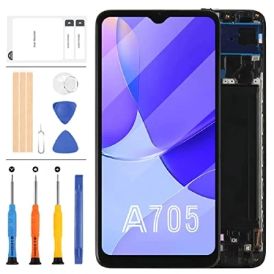 Image de Écran LCD de rechange pour Samsung Galaxy A70 A705 SM A705F A705FN A705MN/DS tactile avec verre trempé + outils (OLED cadre)