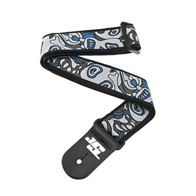 Image de Planet Waves 50JS03 Joe Satriani Sangle de guitare Souls of Distortion Multicolore