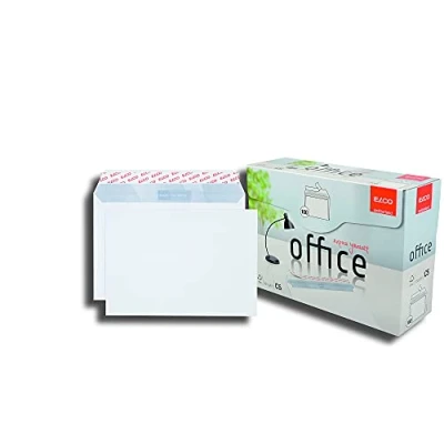 Image de Elco 74535 12 Boite de 100 enveloppes Patte auto adhésive avec bande protectrice Format C5 Blanc