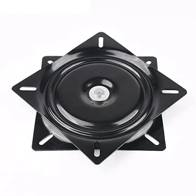 Image de Plateau Pivotant de 15cm Plaque Pivotante Carrée Robuste Roulement à Billes en Acier Base Rotative 360 pour Tabouret Bar, Chaise, Table TV, Siège Bateau