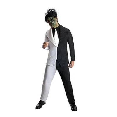 Image de Costume Double Face, Super Vilain DC, pour Hommes, Taille L, Poitrine 106,7 à 111,8 cm, 86,4 91,4 Entrejambe 83,8 cm
