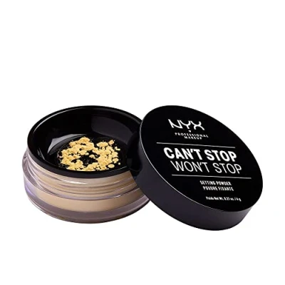 Image de Nyx Professional Makeup CAN ́T STOP WON Setting Powder Spray fixant &amp; poudre, Femme, Taille: 6 g, banana