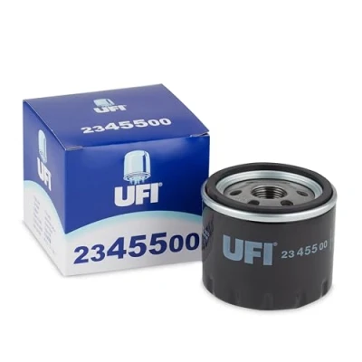 Image de UFI 23.455.00 Filtre à huile M 20 X 1,5 avec un clapet de non retour vissé FIAT: BRAVO 2, Multipla, Doblo I Break, ALFA ROMEO: GT, 147