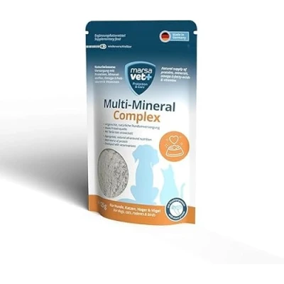Image de Marsavet Multi Mineral Complex Poudre Barf Complete Complément Alimentaire pour Chiens, Chats et Autres Animaux Domestiques avec Vitamines, Minéraux, Oméga 3 Taurine.
