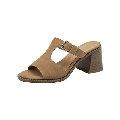Image de Tamaris Mules à talons, Femme, Taille: 40, Camel Cuir