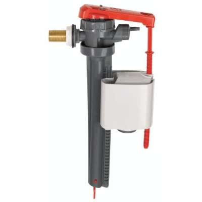 Image de Wirquin 10723581 Chasse d&#039;eau wc robinet flotteur à alimentation latérale Jollyfill, gris