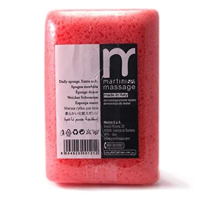 Image de martini SPA Massage Natural Éponge douce au toucher en polyuréthane, forme rectangulaire, 14,3 x 9,5 5,5 cm, couleur aléatoire assortie, 17 g, 1 unité