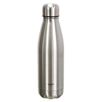 Image de Cook Concept KA4613 Bouteille isotherme de transport Inox 50cl Gris Acier inoxydable Double paroi Maintien chaud/froid D7 x H25,5 cm