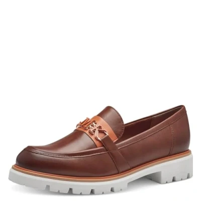 Image de MARCO TOZZI Mocassin by Guido Maria Kretschmer 2 84700 42 Femme, Cognac Comb, 41 EU