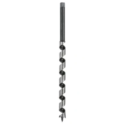 Image de wolfcraft 7676010 1 Foret à Bois Épais &quot;Standard&quot; Ws Ø 22 Mm Longueur de Spirale 325 Totale 400 Queue 6 Pans argent