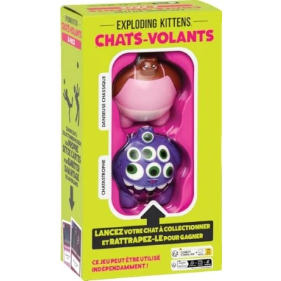 Image de Asmodee Chats Volants : Pack 2 n3 Jeux de société, Un Jeu Cartes des créateurs Exploding Kittens, Famille et Enfants à partir 8 Ans, Joueurs +, Version française