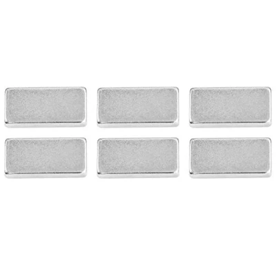 Image de Connex dy7100008 Aimant néodyme carré adhérence 4 kg, Lot de 6, 2 x 1 0,3 cm