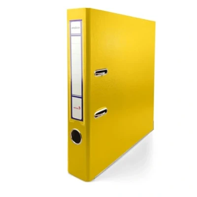 Image de Netuno 1x classeur à anneaux jaune A4 mécanisme 2 5cm plastique éco d&#039;école pour documents de format levier bureau maison