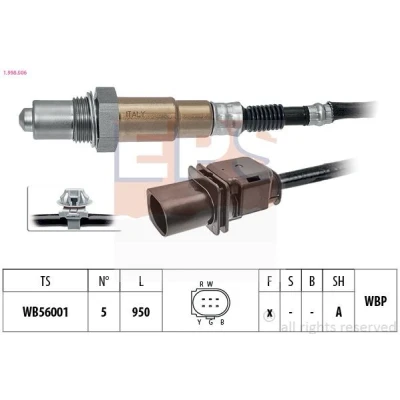 Image de EPS 1.998.506 Sonde lambda avec monture chauffé, planaire, à large bande, Filetage prégraissé SUZUKI: Vitara IV SUV
