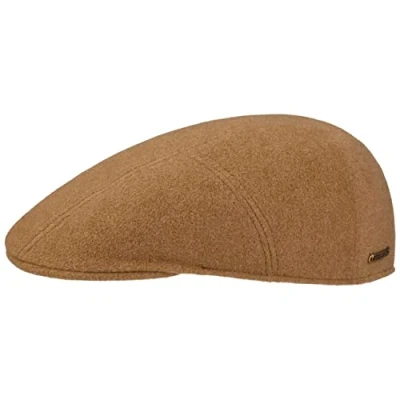 Image de STETSON Casquette avec Cachemire Reid Wool Homme Made in The EU Laine Gavroche visière, Doublure, Doublure Hiver Automne L (58 59 cm) Camel