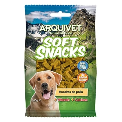 Image de ARQUIVET Soft Snacks pour Chien os Poulet Pack 14 x 100 g naturels Chiens de Toutes Races récompenses, friandises