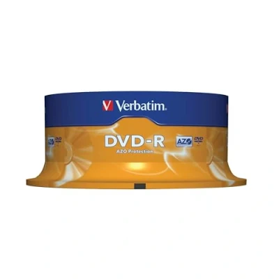Image de DVD R VERBATIM 120 min 16x 4,7 Go Scratch résistant Spindle de 25