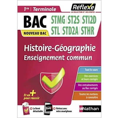 Image de Guide Histoire Géographie 1re/Tle voie technologique STMG/ST2S/STI2D/STL/STHR/STD2A Réflexe 2023 Livre d’occasion Correct
