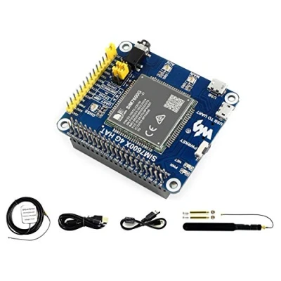 Image de IBest waveshare 4G / 3G 2G GSM/GPRS/GNSS Hat for Raspberry Pi, Jetson Nano,Based on SIM7600G H, Support LTE CAT4, Connection, Global Positioning