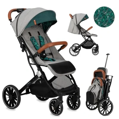 Image de poussette MoMi ESTELLE DAKAR à partir de 6 mois (jusqu&#039;à 22 kg), pliante avec harnais sécurité 5 points, panier courses fonction dépliage, poignée télescopique traction