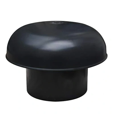 Image de FIRST PLAST CDV100A Chapeau de Ventilation Tête Ésalatrice, Noir, diamètre 100 mm
