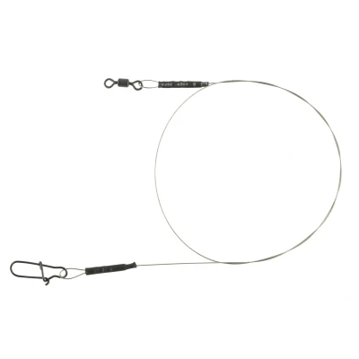Image de Spro Matte Black Leader 1x19 Wire (2 pcs) Taille : 30cm 6.8 kilo