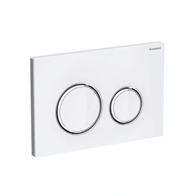 Image de Geberit Sigma 21 Plaque de Commande, Chromé/Blanc, Médium