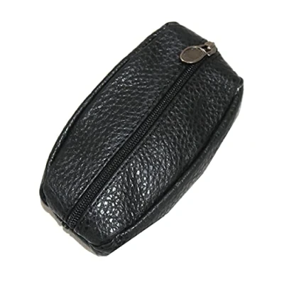 Image de Frédéric&amp;Johns® Porte Monnaie Homme Grain de café Cuir épais Souple résistant pour Poches Pantalon ou Veste (Noir)