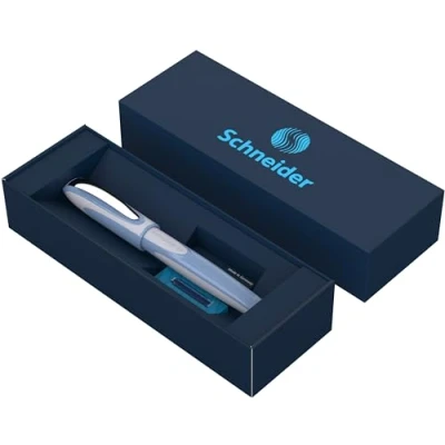 Image de Schneider Ray Coffret cadeau stylo roller dans un étui en carton (avec cartouches d&#039;encre standard, convient aux droitiers et gauchers) Fresh